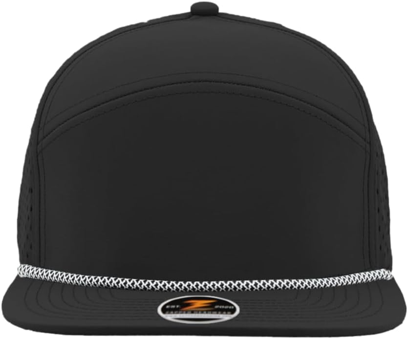 Osprey R+ Premium Medium Profile 7-Panel Rope Brim Hat | Performance Snapback Cap | Blanks for Custom Embroidery and Patches