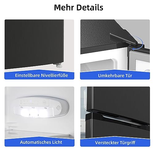 CHIQ Freistehender Kühlschrank mit Gefrierfach