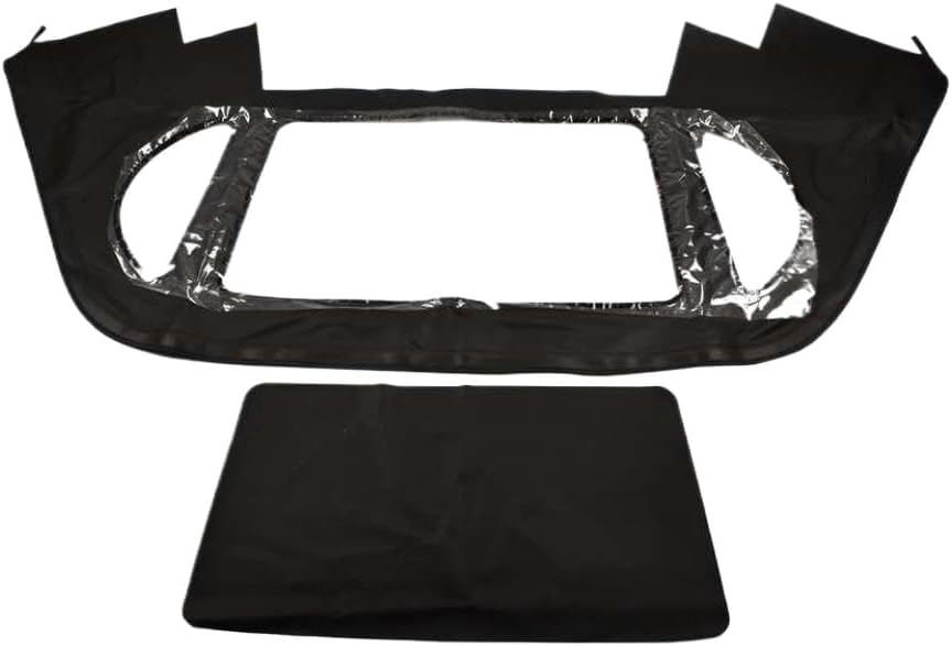 コンバーチブル ソフト プラスチック ウィンドウ付き ブラック AP02 SL R129 1990 2002 と互換性あり