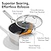 OXO Hybrid 2.5QT Nonstick Saucepan with Glass Lid, PFAS-Free Ceramic Chef Pot, Oven Safe to 850F, Induction & All Cooktop Compatible, Dishwasher Safe, Mirror Polished Tri-Ply
