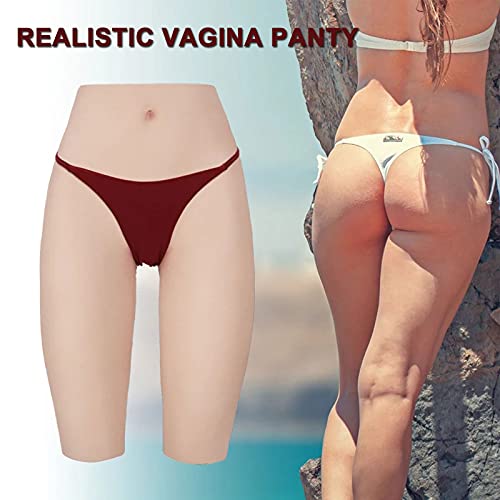 WQCZ Crossdressing realista de silicone, calça vaginal, roupa íntima de silicone, para Crossdressers