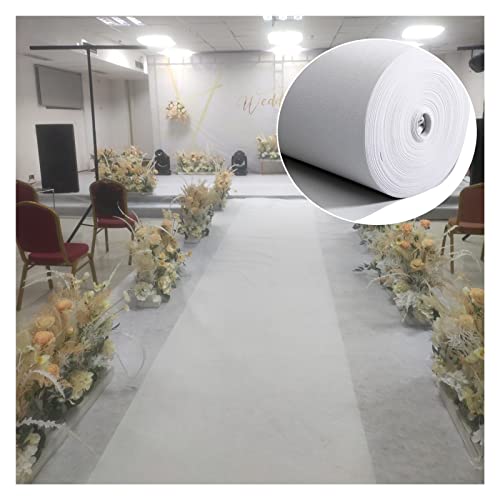Tapis d'allée de mariage découpable blanc 20m pour tapis d'exposition