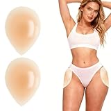 eggigi 2PCS Silicone Hip Enhancer Pads-Invisible Butt Lifter Pads for Women, Reusable Buttock Enhancement Inserts for Body Shaping, Natural Look Butt Booster Pad for Dress, Skirt, Swimsuit(1 Pair)