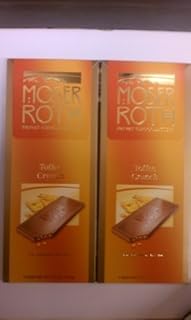 Moser Roth fine chocolate bars - Toffee Crunch (Pack of 2) by Moser Roth