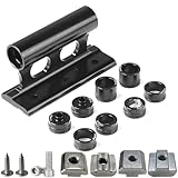 Besttoolifes Bike Fork Mount Block, 20x110mm, Aluminum Car Roof Rack Mounting System with Multiple Adapters, for Cross Bars Vehicle Transport(Red)