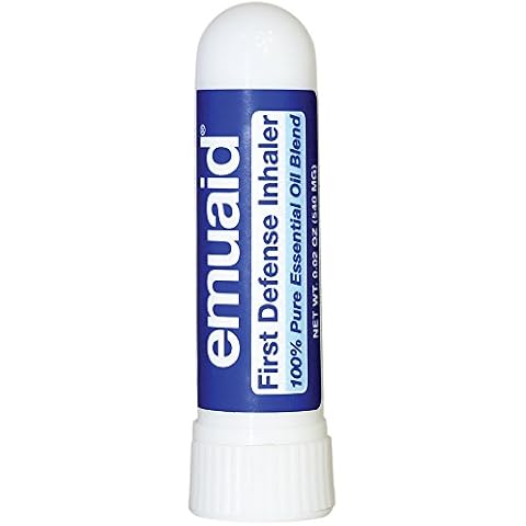 emuaid Save15% for 3 First Defense Inhaler Nasal Inhaler Stick: Natural Essential Oil Sniffer Stick for Enhanced Breathing, Focus, Wellness, Seasonal Relief, and Immunity Support Cover