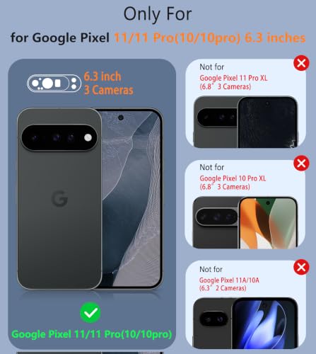 Image of FNTCASE for 11 /11 Pro Case: Soft TPU Non Slip Black | With Screen Protector, Shockproof Drop Protection, Matte Textured Protective Cell Phone Cover, for Daily Use, Black