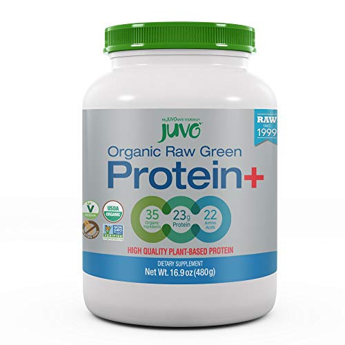 Juvo Raw Green Protein Organic, Vegan, Gluten Free, Non-Gmo, Kosher, No Stevia, 23G Of Protein, Complete Amino Acid Profile, 16.9 Ounce #TOP5
