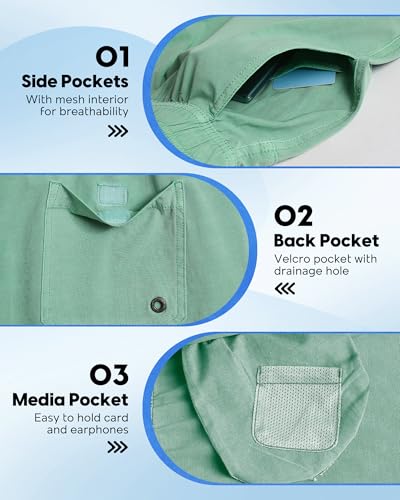 Image of maamgic Men's 5 inch Inseam Shorts Pull-On Relaxed Fit Comfort Stretch Short Shorts with Pocket