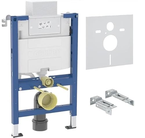 Geberit Duofix Alpha Wc Frame 820mm Concealed Cistern Brackets Acoustic Mat 458.033.00.2