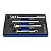 Vega Mini Ratchet Set | Professional Grade Low Profile Reversible Ratchet Wrench Set with Adjustable Extension Bar