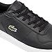 Lacoste Men's T-Base Sneaker, Black & White, 10
