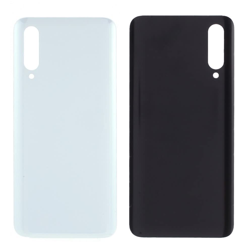 Kit Sostituzione Copri Batteria Per Xiaomi Mi A3 / Mi CC9E – Retro In Vetro Con Adesivo, Compatibile Con M1906F9SH E M1906F9S, Bianco