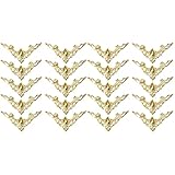 Cabilock 40 Stück Scrapbook-Montageschutz Ziereisen für Scrapbooking Kleiderschrank Tagebuch Retro-Dekor Antik-Goldschmuck-Schutzhüllen Abdeckungsecken Abdeckungen Metallschrank