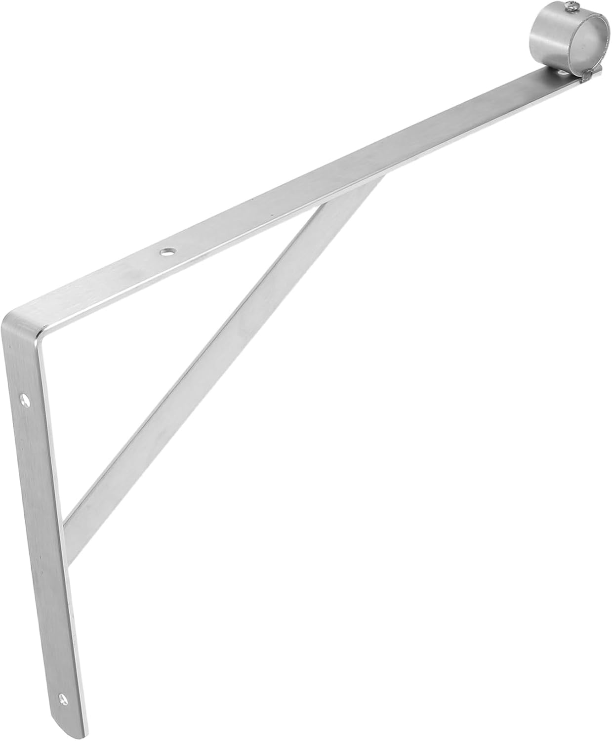 jojofuny Heavy Duty Stainless Steel Wall Mounted Closet Rod Brackets Durable Clothes Hanger Support for Efficient Space Utilization Easy Installation for Closets and Storage