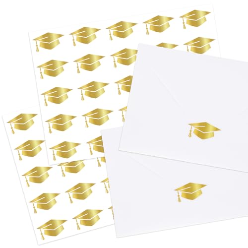 Whaline 500�� ���ƃL���b�v�X�e�b�J�[ �S�[���h�z�C�����ƖX�q���x���f�J�[�� 1.4�C���` �S�������V�[���X�e�b�J�[ ���Ə؏��ؖ����O���[�e�B���O�J�[�h �w�Z ��w �p�[�e�B�[�p�i