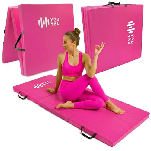 You vs You Gym Mat, Thick Tri-Folding Gym Exercise Pilates...