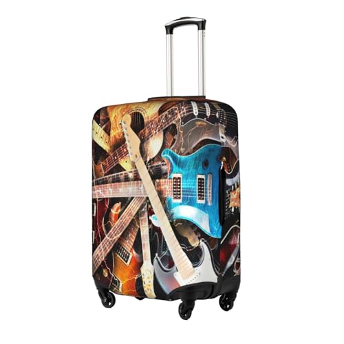 Generic Music Guitar Luggage Suitcase Cover, Stretchable Protection Luggage Stylish Suitcase Covers Large2