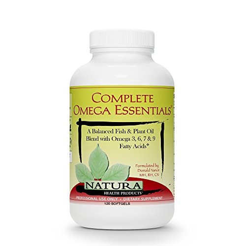Complete Omega Essentials Fish and Plant Oil Omega 3, 6, 7, and 9 Supplement by Natura Health Products - EPA DHA Fish and Plant Oil with Essential Fatty Acids - 120 Softgels Complete Omega Essentials Fish and Plant Oil Omega 3, 6, 7, and 9 Supplement by Natura Health Products - EPA DHA Fish and Plant Oil with Essential Fatty Acids - 120 Softgels