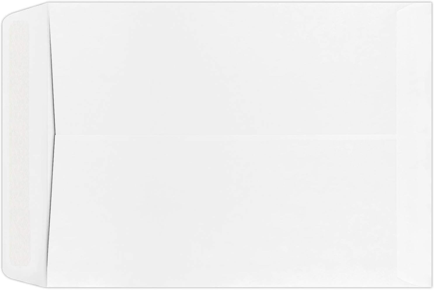 LUXPaper Open End Catalog Envelopes with Window, 9" x 12", 28lb. White Wove, 3,000 Pack