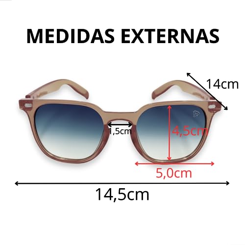 ÓCULOS DE SOL PROTEÇÃO UV400 LINHA JERI - JROMERO ARTIGOS® COR:LARANJA