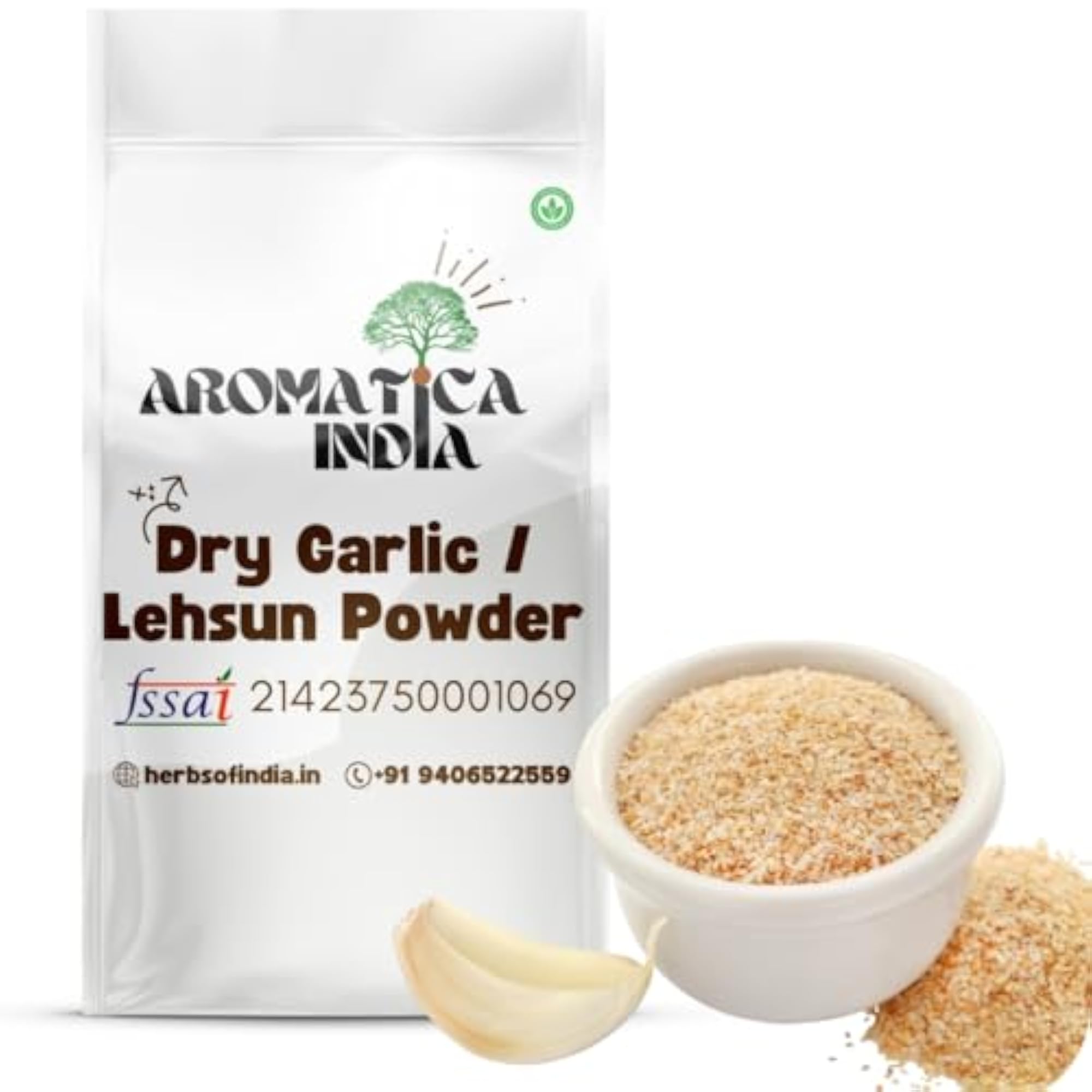 Aromatica Garlic Powder 100% Pure & Natural Dehydrated Culinary Spice