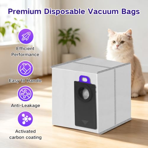 Image of 12 Pack Dust Bags Compatible with NARWAL Flow 2 Robot Vacuum