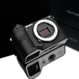 Gariz XS-CHA6700BK Genuine Leather Half Case for Sony A6700, Black