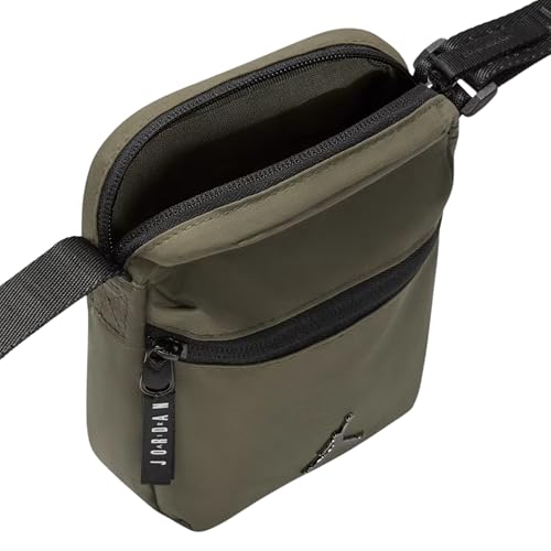 Image of Jordan Nike Air Airborne Crossbody Festival Bag - Two Zip Compartments, Jumpman Logo - Unisex Adult, One Size