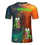 Papeno Fashion T-Shirt 3D Print Crewneck Tees Lightweight and Breathable Cute Short Sleeves Shirt...