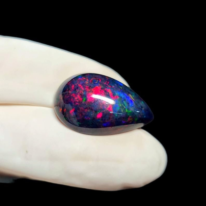 Cabochon d'opale éthiopienne naturelle multi feu pour création de bijoux de valeur