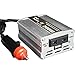 Falownik samochodowy 200W, konwerter samochodowy DC 12V na 110V/220V AC, adapter samochodowy z 1 portem USB, z niezależnym uniwersalnym gniazdem trójdrożnym, 12V do 110V