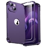 ORETECH for iPhone 15 Plus Case iPhone 14 Plus Case, with [2 x Screen Protectors] [10 Ft Military Grade Drop Test] [Camera Protection] Shockproof Slim Thin iPhone 15/14 Plus Cover 6.7' Purple