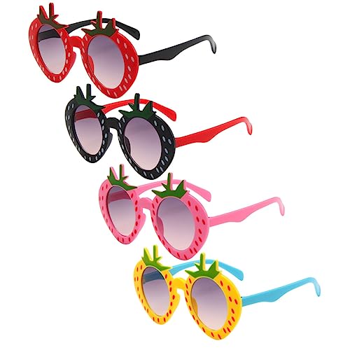 Toyvian 4 Pçs Óculos De Sol Abacaxi Óculos De Festa Criativos Óculos Criativos Decoração Moderna Ócu