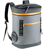 🍉 PRAKTISCHES MULTITALENT: Multifunktionaler Kühlrucksack mit vielen Features | Maß: 36 x 45,5 x 25 cm | Gewicht: 800g | Volumen: 20 Liter (28 Dosen) | Ein großes wasserundurchlässiges Hauptfach mit viel Platz für Getränke, Proviant und alles was du für dein Picknick brauchst | Reißverschluss-Frontfach | Alles bleibt kühl und frisch | Einfaches und schnelles Öffnen durch praktischen Reißverschluss | widerstandsfähiges, wasserabweisendes Material, 500D PVC Plane | Kein Auslaufen möglich