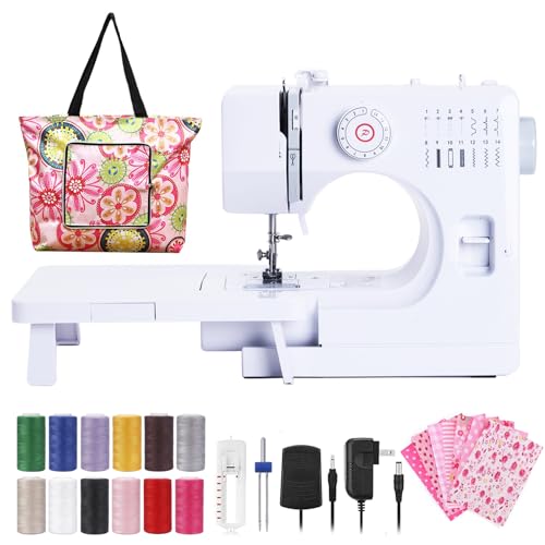 Dechow Sewing Machine for Beginners, Electric Mini Portable, 14 Built-in Stitches with Reverse...