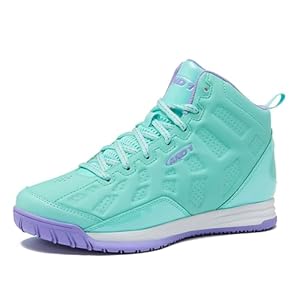 AND1 Showout Girls & Boys Basketball Shoes Kids, Boys High Top Sneakers, Youth Size 1 to 7 Kids Basketball Shoes Boys