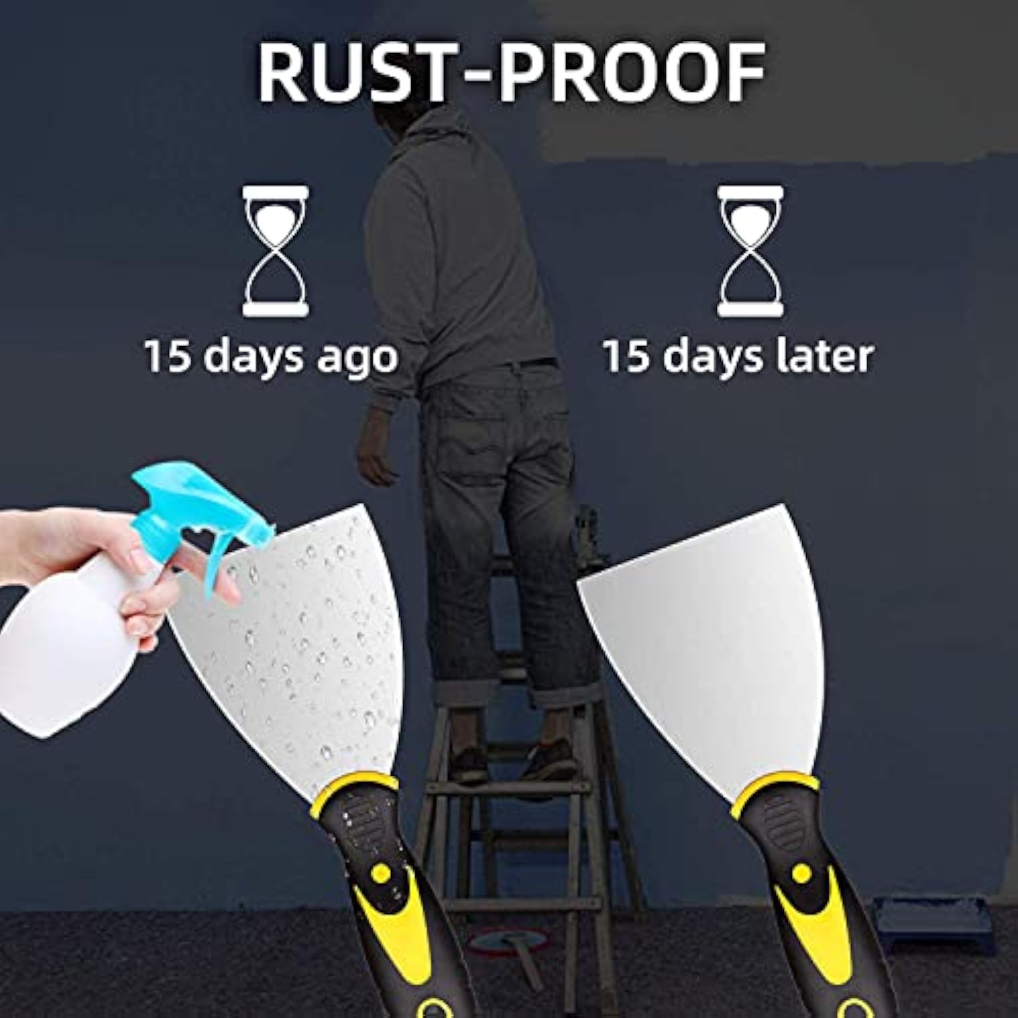 Metal Blade Putty Scraper Set, 4 Pack