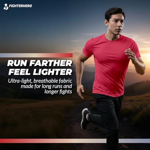 Image of Gym T Shirts for Men Workout | Sports Tshirt for Man | Running Mens T-Shirts | Polyester Men's T Shirt | Quick Dry fit Training Active Wear | Badminton Football Jersey Tshirts