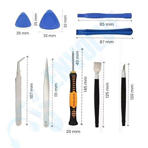 Kit 16 Chaves Jogo Ferramenta Espatula Reparo Celular Tablet