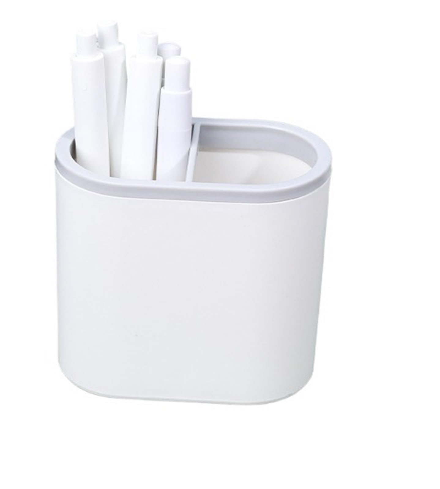 LXHZSY Desk Organiser Creative Multifunctional Pen Holder Makeup Desktop Office Organizer Cosmetic Storage Supplies(WHITE)