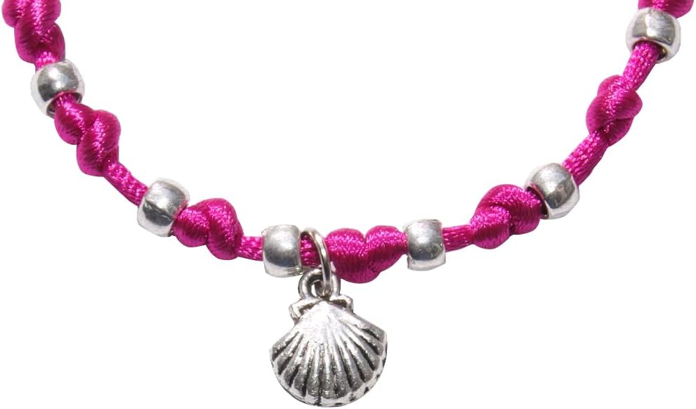 J[B] Scallop satin bracelet - magenta
