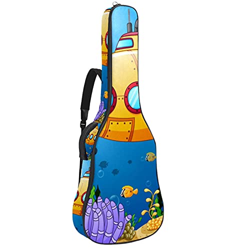 Sac à dos guitare avec bandoulière réglable pour éviter le mal de dos