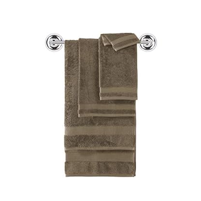 Classic Turkish Towels,Luxuriöses Handtuch-Set für Badezimmer, 100% türkische Baumwolle, schnell trocknend, weiche und saugfähige Badetücher, Amadeus Kollektion,6-teiliges Set (Deep Taupe) – Bild 6