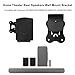 EUGOOCX Metal Wall Mount Bracket for Samsung HW-Q990C/HW-Q990B/HW-Q990D/HW-Q930 Surround Rear Speakers, Home Theater Surround Sound System Wallmount Accessories (1 pair Black)