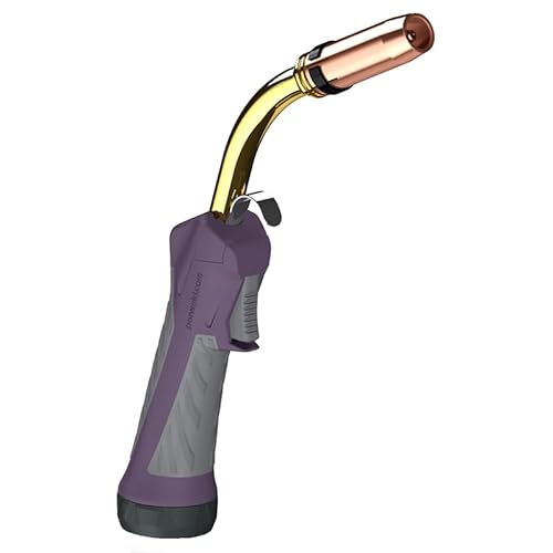 Parweld PRO5000 PRO-Grip Max 501W Water-Cooled Euro MIG Torch – 4 m Cable, 520 A CO₂ / 430 A Mixed Gas, Ergonomic Soft-Grip Handle & Screwless Front-End