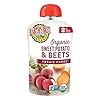 Earths-Best-Organic-Stage-2-Baby-Food-Sweet-Potato-Beets-35-Oz-Pouch-Pack-of-12 Earth's Best Organic Baby Food Pouches, Stage 2 Vegetable Puree for Babies 6 Months and Older, Organic Sweet Potato and Beets Puree, 3.5 oz Resealable Pouch (Pack of 12)