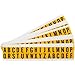 Brady 1520-LTR KIT, 97600 0.75" x 0.563" B-946 Number & Letter Label w/Legend: A to Z, 3 Kits of 25 Cards