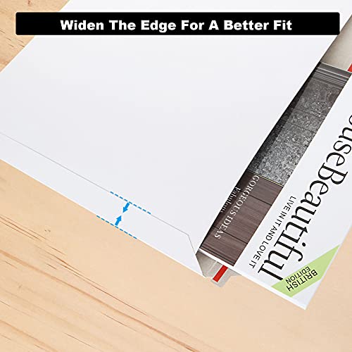 Certbuy 50 Pcs Rigid Mailers 11X14In, White Flat Paperboard Envelopes, No Bend Documents, Photo, Prints. Peel And Seal #TOP4