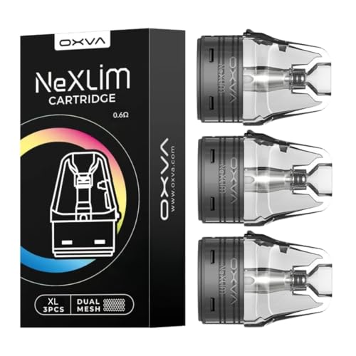 Oxva NeXLIM Pods [0.6 XL] - 3 Pack - Available in 0.6 0.8 1.2 - Compatible With OXVA NEXLIM KIT ONLY - No Nicotine